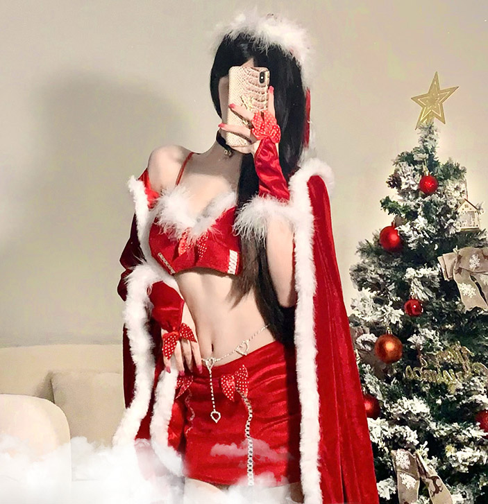[소품증정]크리스마스 섹시 산타걸 파티룩